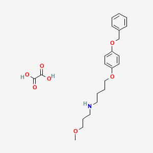 {4-[4-(benzyloxy)phenoxy]butyl}(3-methoxypropyl)amine oxalate