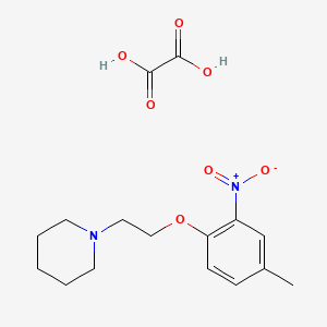 1-[2-(4-Methyl-2-nitrophenoxy)ethyl]piperidine;oxalic acid