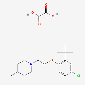 molecular formula C20H30ClNO5 B4002834 1-[2-(2-Tert-butyl-4-chlorophenoxy)ethyl]-4-methylpiperidine;oxalic acid 