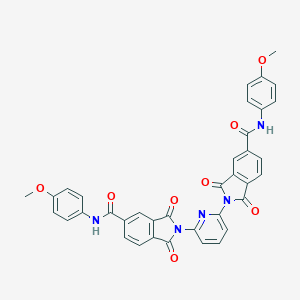 2-(6-{5-[(4-methoxyanilino)carbonyl]-1,3-dioxo-1,3-dihydro-2H-isoindol-2-yl}pyridin-2-yl)-N-(4-methoxyphenyl)-1,3-dioxoisoindoline-5-carboxamide