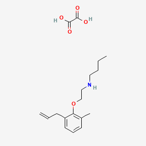 N-[2-(2-methyl-6-prop-2-enylphenoxy)ethyl]butan-1-amine;oxalic acid