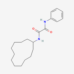 molecular formula C20H30N2O2 B4002881 N-cyclododecyl-N'-phenylethanediamide 