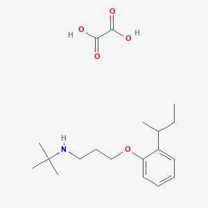 N-[3-(2-butan-2-ylphenoxy)propyl]-2-methylpropan-2-amine;oxalic acid