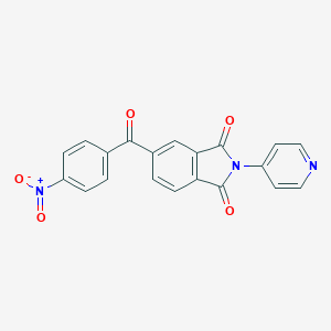 molecular formula C20H11N3O5 B400290 5-{4-nitrobenzoyl}-2-(4-pyridinyl)-1H-isoindole-1,3(2H)-dione 