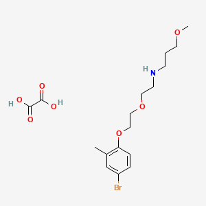 N-[2-[2-(4-bromo-2-methylphenoxy)ethoxy]ethyl]-3-methoxypropan-1-amine;oxalic acid