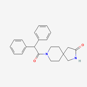 molecular formula C22H24N2O2 B4002915 8-(diphenylacetyl)-2,8-diazaspiro[4.5]decan-3-one 