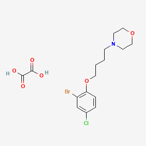 4-[4-(2-Bromo-4-chlorophenoxy)butyl]morpholine;oxalic acid