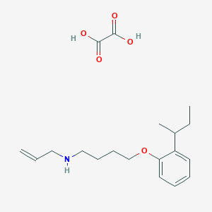 4-(2-butan-2-ylphenoxy)-N-prop-2-enylbutan-1-amine;oxalic acid