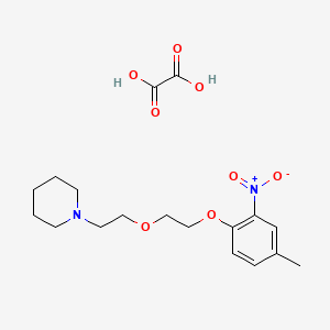 molecular formula C18H26N2O8 B4002952 1-{2-[2-(4-methyl-2-nitrophenoxy)ethoxy]ethyl}piperidine oxalate 