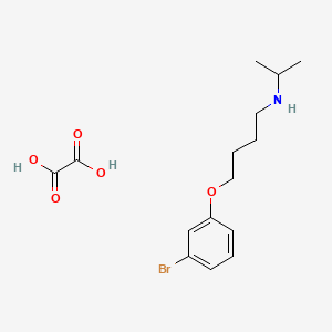 molecular formula C15H22BrNO5 B4002970 [4-(3-bromophenoxy)butyl]isopropylamine oxalate 