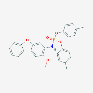Bis(4-methylphenyl) 2-methoxydibenzo[b,d]furan-3-ylamidophosphate