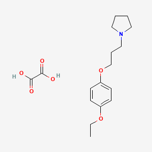 molecular formula C17H25NO6 B4003049 1-[3-(4-Ethoxyphenoxy)propyl]pyrrolidine;oxalic acid 