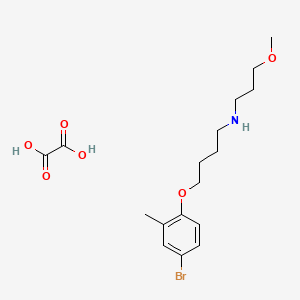 molecular formula C17H26BrNO6 B4003068 [4-(4-bromo-2-methylphenoxy)butyl](3-methoxypropyl)amine oxalate 