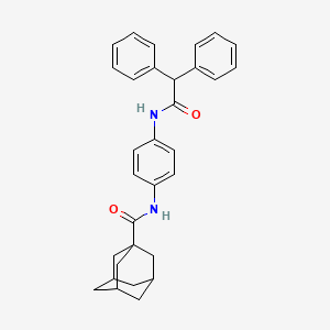 N-{4-[(2,2-diphenylacetyl)amino]phenyl}-1-adamantanecarboxamide