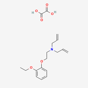 molecular formula C18H25NO6 B4003085 N-[2-(2-ethoxyphenoxy)ethyl]-N-prop-2-enylprop-2-en-1-amine;oxalic acid 