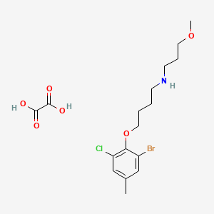 molecular formula C17H25BrClNO6 B4003089 [4-(2-bromo-6-chloro-4-methylphenoxy)butyl](3-methoxypropyl)amine oxalate 