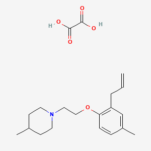 4-Methyl-1-[2-(4-methyl-2-prop-2-enylphenoxy)ethyl]piperidine;oxalic acid