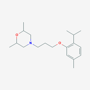 2,6-Dimethyl-4-[3-(5-methyl-2-propan-2-ylphenoxy)propyl]morpholine