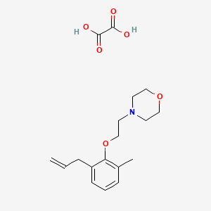 4-[2-(2-Methyl-6-prop-2-enylphenoxy)ethyl]morpholine;oxalic acid