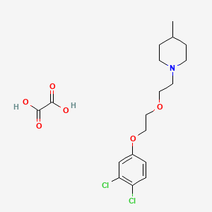 1-[2-[2-(3,4-Dichlorophenoxy)ethoxy]ethyl]-4-methylpiperidine;oxalic acid