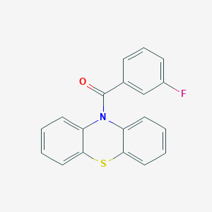 molecular formula C19H12FNOS B400313 10-(3-fluorobenzoyl)-10H-phenothiazine CAS No. 329205-70-1