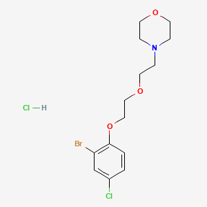 4-[2-[2-(2-Bromo-4-chlorophenoxy)ethoxy]ethyl]morpholine;hydrochloride