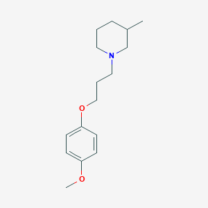 molecular formula C16H25NO2 B4003142 1-[3-(4-methoxyphenoxy)propyl]-3-methylpiperidine 