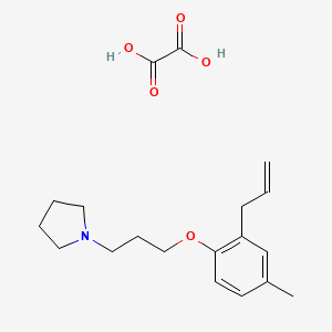 1-[3-(4-Methyl-2-prop-2-enylphenoxy)propyl]pyrrolidine;oxalic acid