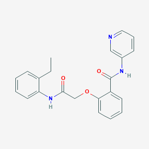 2-[2-(2-ethylanilino)-2-oxoethoxy]-N-pyridin-3-ylbenzamide