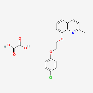 8-[2-(4-Chlorophenoxy)ethoxy]-2-methylquinoline;oxalic acid