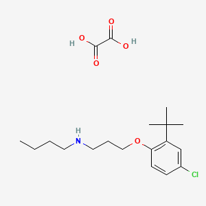 N-[3-(2-tert-butyl-4-chlorophenoxy)propyl]butan-1-amine;oxalic acid