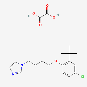 1-[4-(2-Tert-butyl-4-chlorophenoxy)butyl]imidazole;oxalic acid