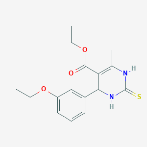 ethyl 4-(3-ethoxyphenyl)-6-methyl-2-sulfanylidene-3,4-dihydro-1H-pyrimidine-5-carboxylate