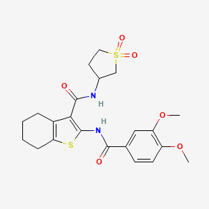 2-{[(3,4-dimethoxyphenyl)carbonyl]amino}-N-(1,1-dioxidotetrahydrothiophen-3-yl)-4,5,6,7-tetrahydro-1-benzothiophene-3-carboxamide