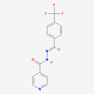 molecular formula C14H10F3N3O B400320 Isonicotinic acid (4-trifluoromethyl-benzylidene)-hydrazide 