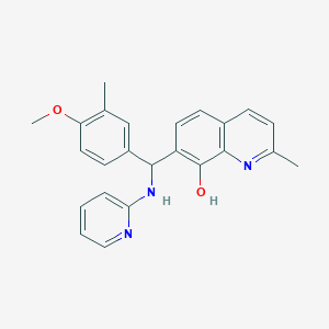 7-[(4-METHOXY-3-METHYLPHENYL)[(PYRIDIN-2-YL)AMINO]METHYL]-2-METHYLQUINOLIN-8-OL