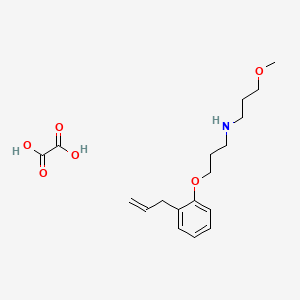 3-methoxy-N-[3-(2-prop-2-enylphenoxy)propyl]propan-1-amine;oxalic acid