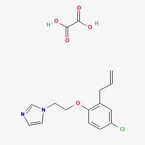 molecular formula C16H17ClN2O5 B4003230 1-[2-(2-allyl-4-chlorophenoxy)ethyl]-1H-imidazole oxalate CAS No. 1185398-48-4