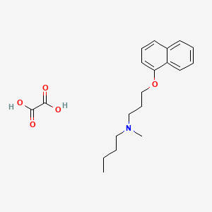 molecular formula C20H27NO5 B4003233 N-methyl-N-(3-naphthalen-1-yloxypropyl)butan-1-amine;oxalic acid 