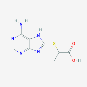 2-(6-Amino-9h-purin-8-ylsulfanyl)propionic acid