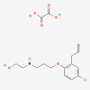 molecular formula C16H22ClNO6 B4003249 2-{[3-(2-allyl-4-chlorophenoxy)propyl]amino}ethanol ethanedioate (salt) 