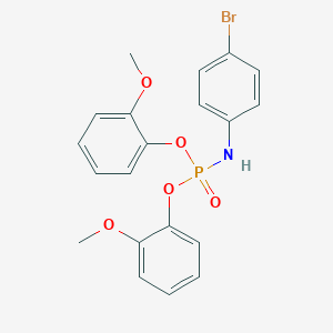 molecular formula C20H19BrNO5P B400325 (4-Bromo-phenyl)-phosphoramidic acid bis-(2-methoxy-phenyl) ester 