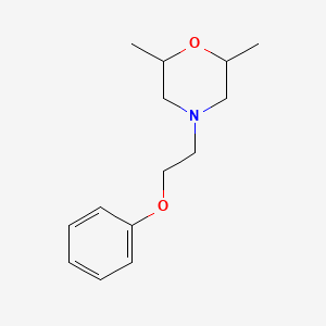 2,6-dimethyl-4-(2-phenoxyethyl)morpholine