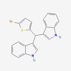 3-[(5-BROMOTHIOPHEN-2-YL)(1H-INDOL-3-YL)METHYL]-1H-INDOLE