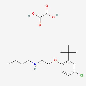 molecular formula C18H28ClNO5 B4003270 N-[2-(2-tert-butyl-4-chlorophenoxy)ethyl]butan-1-amine;oxalic acid 