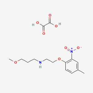 molecular formula C15H22N2O8 B4003279 (3-methoxypropyl)[2-(4-methyl-2-nitrophenoxy)ethyl]amine oxalate 