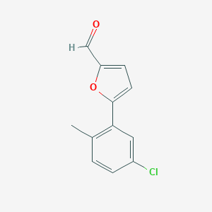 molecular formula C12H9ClO2 B400328 5-(5-Chloro-2-methylphenyl)furan-2-carbaldehyde 