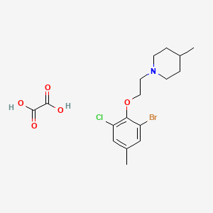 1-[2-(2-Bromo-6-chloro-4-methylphenoxy)ethyl]-4-methylpiperidine;oxalic acid