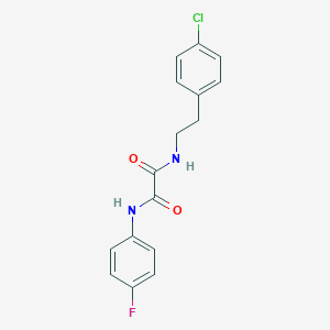 molecular formula C16H14ClFN2O2 B400329 N~1~-[2-(4-chlorophenyl)ethyl]-N~2~-(4-fluorophenyl)ethanediamide 