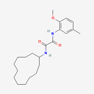 molecular formula C22H34N2O3 B4003293 N-cyclododecyl-N'-(2-methoxy-5-methylphenyl)ethanediamide 